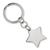 Chisel Stainless Steel Polished Star Key Ring